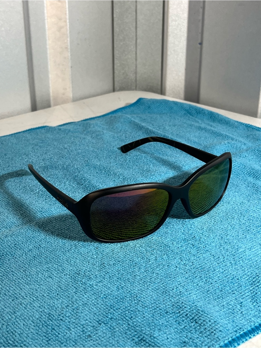 Bolle Molly 12243 Sunglasses Matte Black Frame Tinted Lenses Retro Sporty